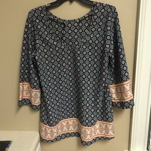 Peach Love California- colorful blouse